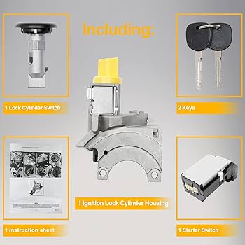 Lock Cylinder Switch & Cylinder Housing & Starter Switch